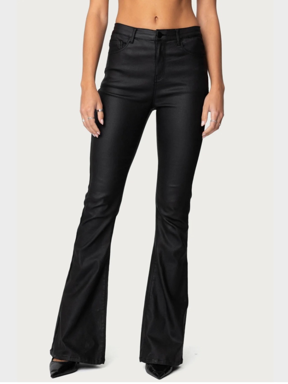 Edikted Faux Leather Pants